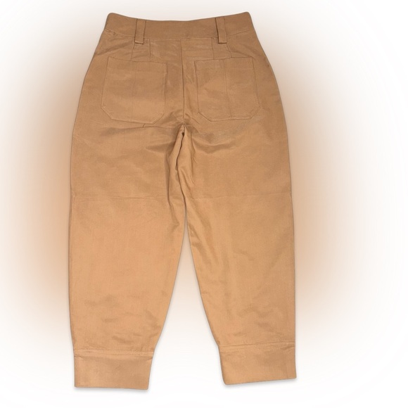 Express Tan High-Waisted Button-Up Pants - Picture 5 of 7